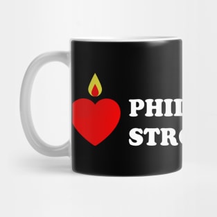 Philadelphia Strong Pennsylvania Shirt Candle Heart Mug